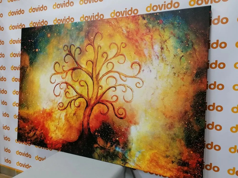 Tablou copac al vieții cu abstracție a galaxiei