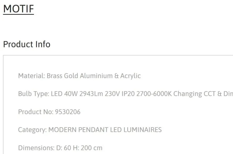 Lustra LED dimabila design circular MOTIF D-60cm