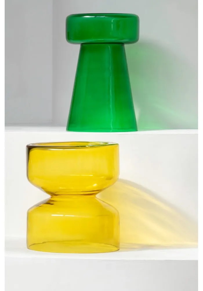 Măsuță auxiliară rotundă din sticlă ø 35 cm Doble – Leitmotiv