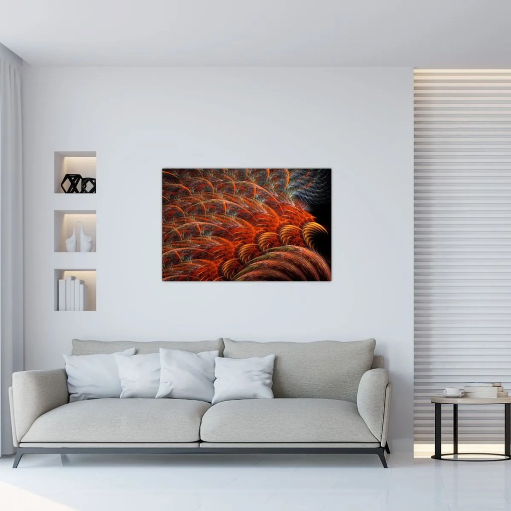 Tablou - Pene de imitație abstractă (90x60 cm)