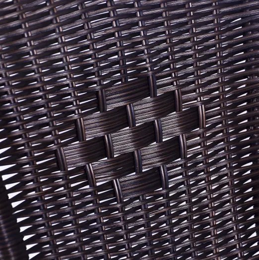 Set de grădină poliratan-4 scaune și o masă de sticlă