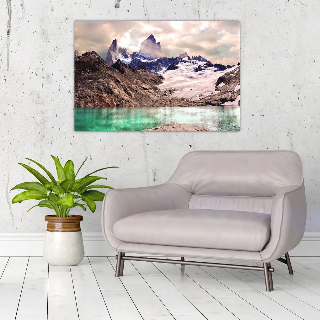 Tablou cu lac montan (90x60 cm)