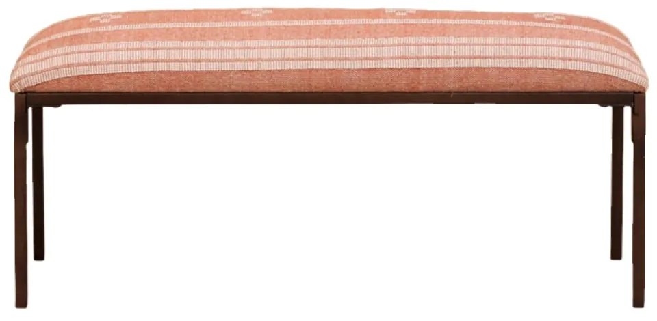 Bancheta din bumbac si metal, Red Kilim