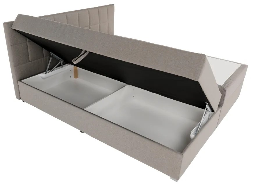 Pat tip BOXSPRING 160x200, taupe gri-maro, FERATA TV KOMFORT