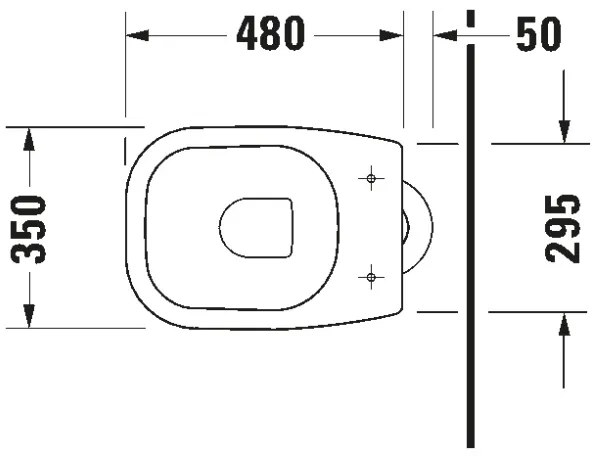 Duravit D-CODE 21100100002 - Vas WC pe pardoseală, ceramică, alb lucios