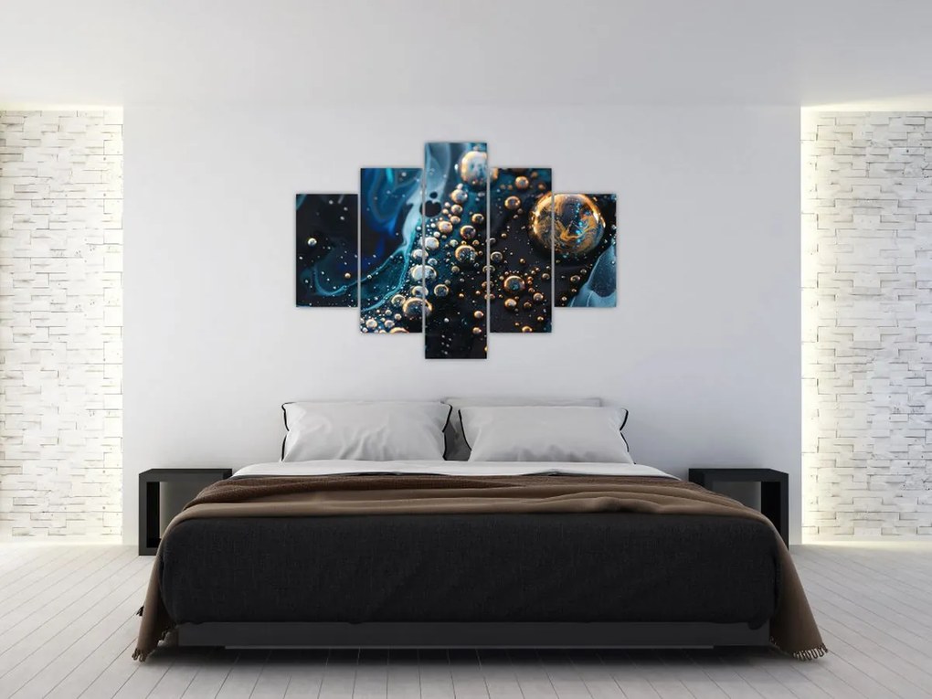 Tablou - Picături de cerneală (150x105 cm)