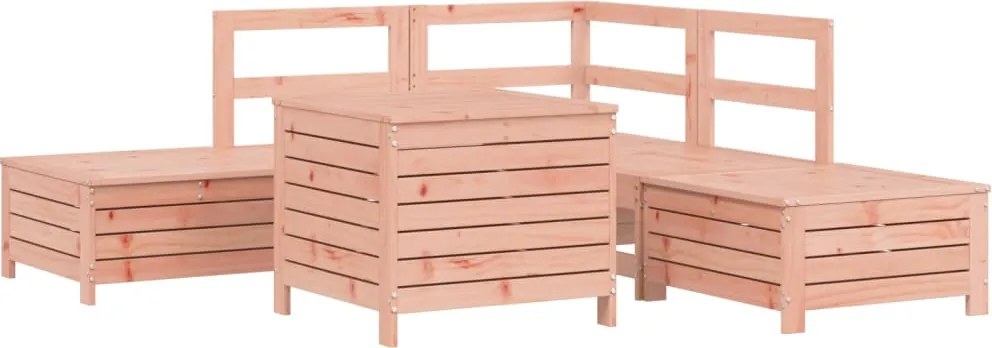 vidaXL Set canapele grădină, 6 piese, lemn masiv brad douglas