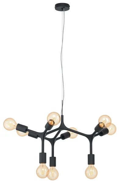 Eglo 98346 - Lustră pe cablu BOCADELLA 9xE27/60W/230V