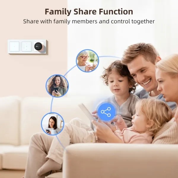 Immax NEO 07538L - Întrerupător inteligent cu 1 buton, 230 V, Wi-Fi Tuya