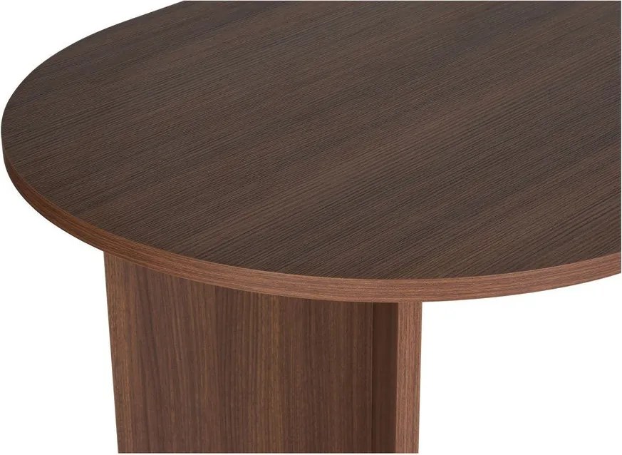 Masă de dining cu aspect de lemn de nuc 89,5x180 cm Sablin – Kalune Design