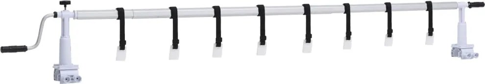 vidaXL Derulator de prelată de piscină cu bază din plastic