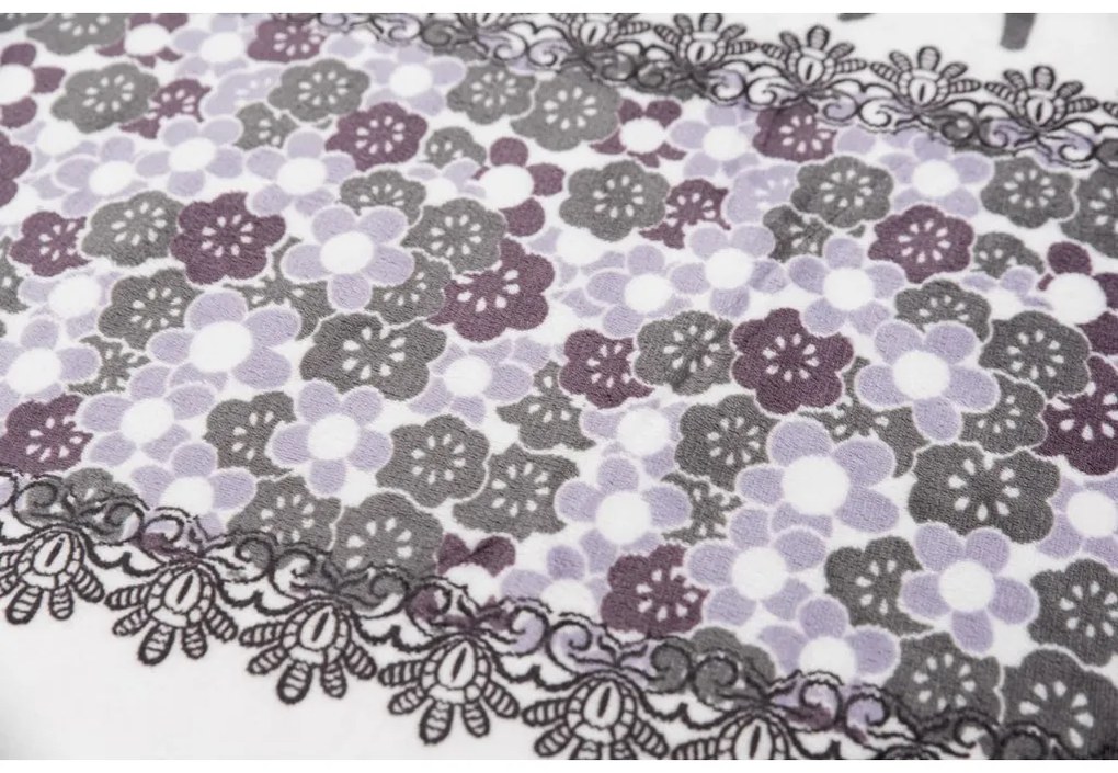 2x lenjerie de pat din microplus CHRISTMAS RENEER gri + cearsaf din microplus SOFT 180x200 cm alb