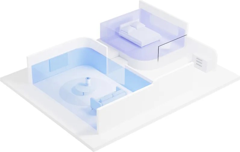 Purificator de aer Xiaomi Smart Air Purifier 4 Compact BHR5860EU, 27 W, 27 m², 230 m³/h, PM2.5, Indicator calitate aer, SMART, Mi Home, Alb