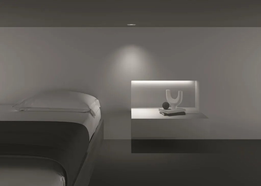 Spot LED incastrabil dimabil design modern Yin alb 9,8cm