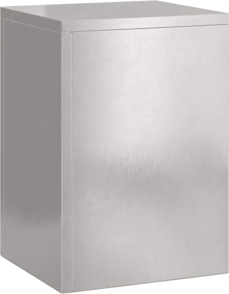 vidaXL Suport pentru plante 3 pcs Argintiu Oțel inoxidabil