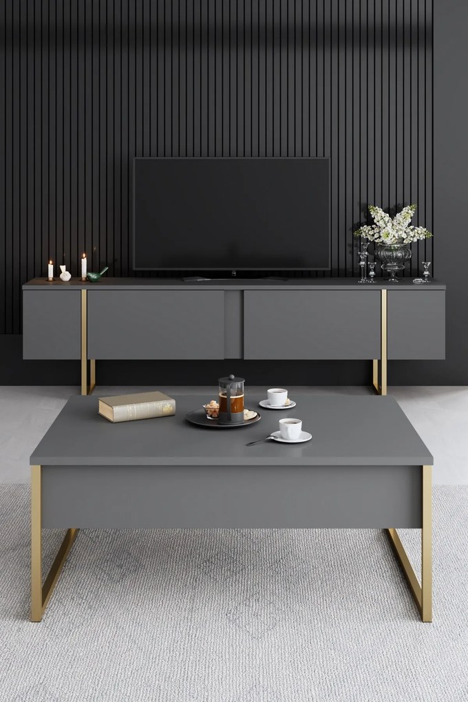 Mobilier living Luna (Nuc + Auriu). 1073576
