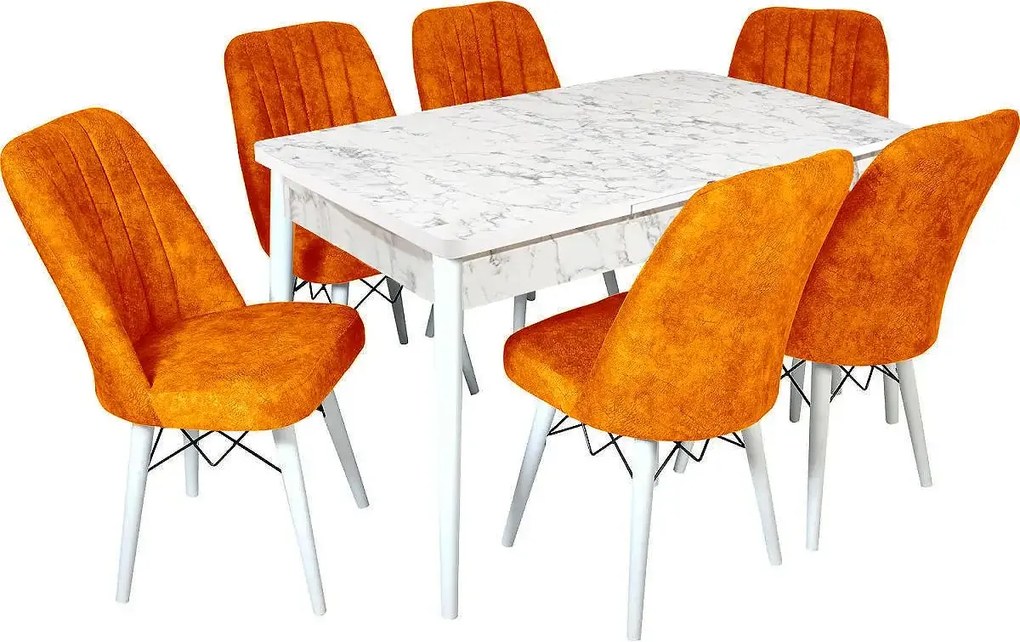 Scaun living tapitat Valentina portacaliu  Homs