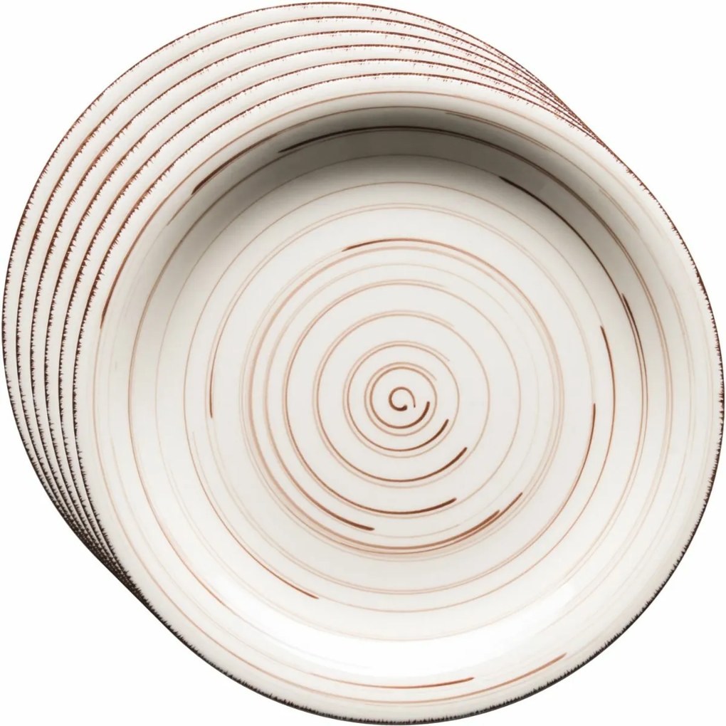 Mäser Set of 6 dessert plates Bel Tempo 19.5 cm,beige