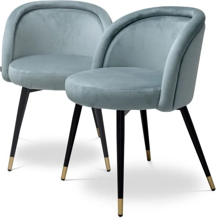 Set de 2 scaune design LUX Chloe, albastru 115965 HZ