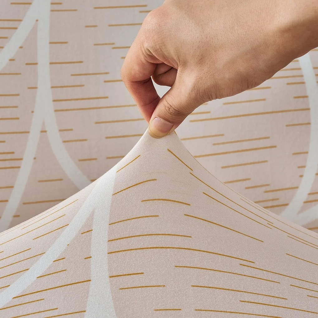 Husă elastică pentru canapea 4Home Abstract bej , 190-230 cm + față de pernă gratuit, 190-230 cm