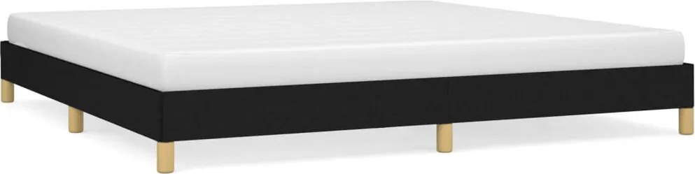 vidaXL Cadru de pat fără saltea, negru, 200x200 cm, textil