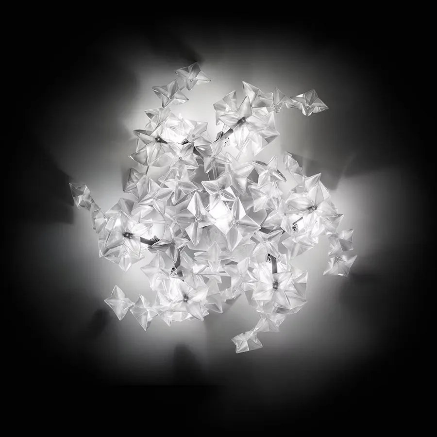 Plafoniera design floral realizata manual Hanami prisma