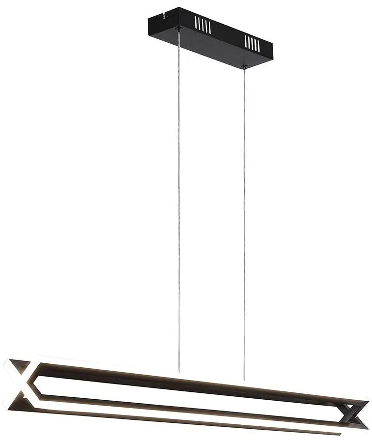 Lustra LED suspendata design modern Belle negru