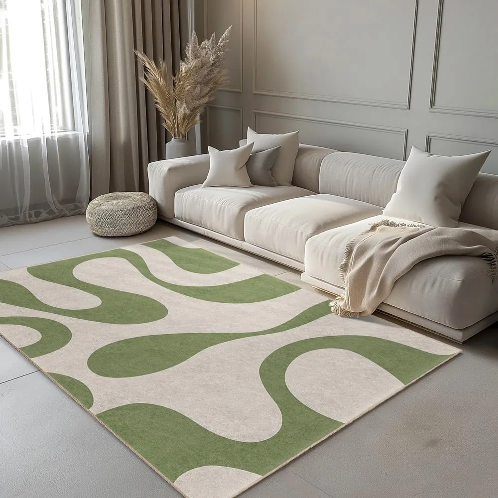 Covor verde lavabil 160x230 cm Matcha Latte – Mila Home