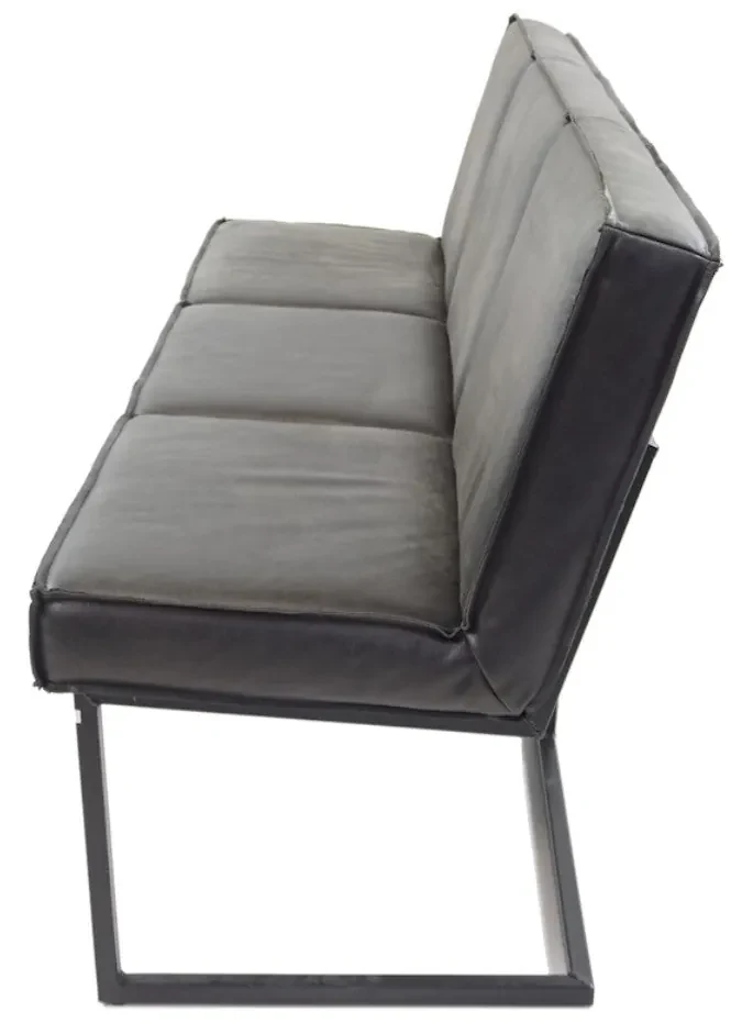 Banca dining din piele de bivol ✔ model FLEET SHANGHAI | Dimensiuni: 220x60x87x52 cm