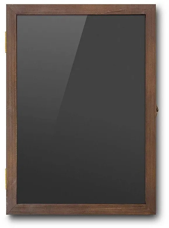 Vitrina magnetica din lemn A3, neagra