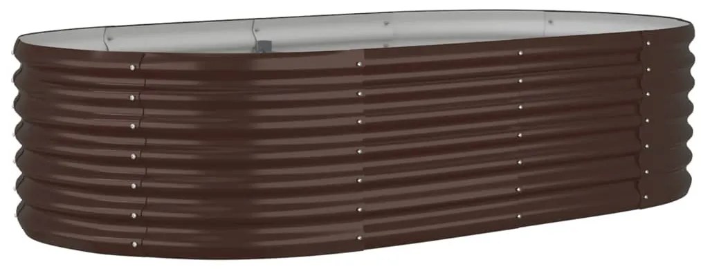 318915 vidaXL Strat înălțat grădină 152x80x36 cm oțel vopsit electrostatic