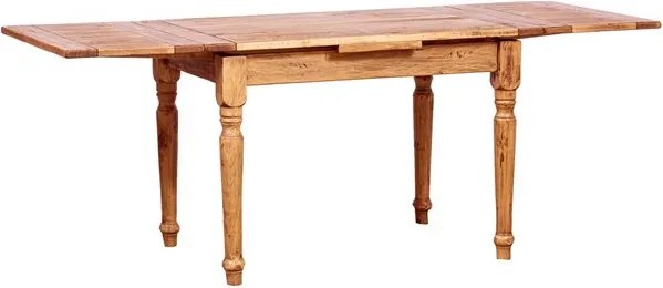 Masa extensibila, L120(210) 80 H80 cm, natur antichizat, lemn masiv