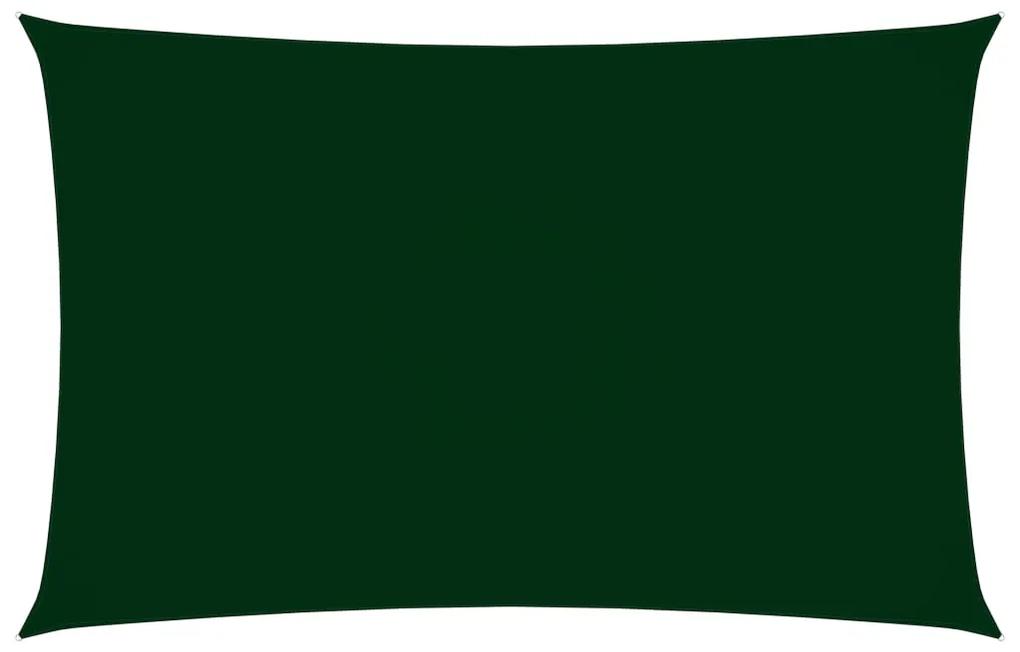 Parasolar verde inchis 2,5x5 m tesatura oxford dreptunghiular