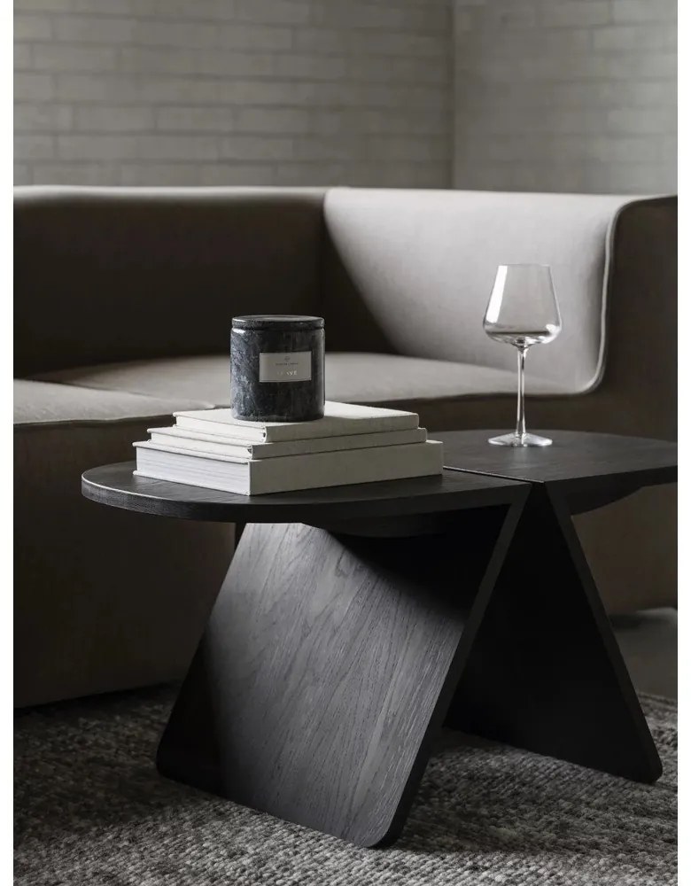 Măsuță de cafea neagră din lemn de stejar 43x80 cm Avio – Blomus