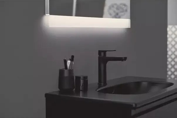 Baterie lavoar Ideal Standard Cerafine O negru mat fara ventil H120