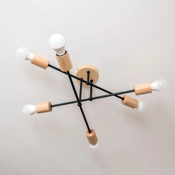 Lustră aplicată CAMBRIDGE 6xE27/15W/230V, pin