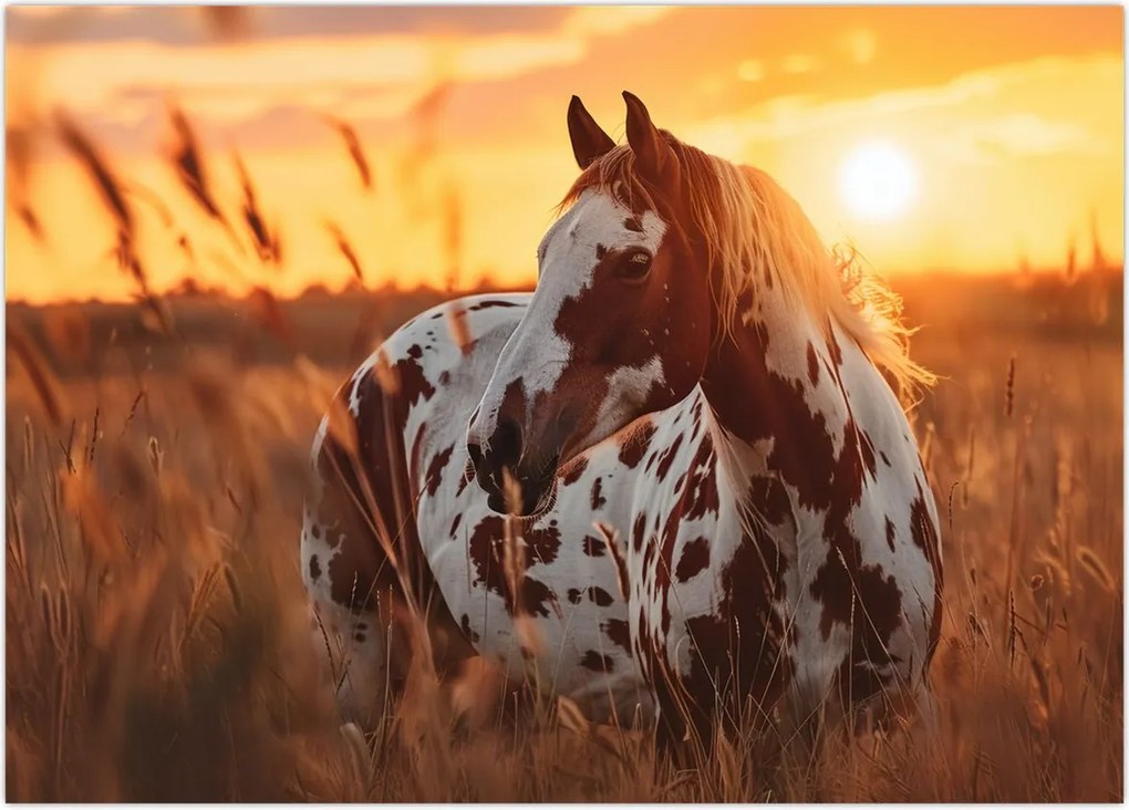 Tablou - Cal la Apus (70x50 cm)