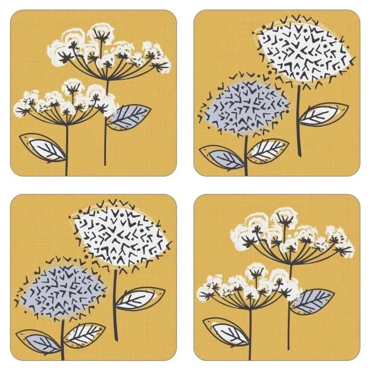 Set cu suporturi farfurii și coasters 8 buc. Retro Meadow – Cooksmart ®