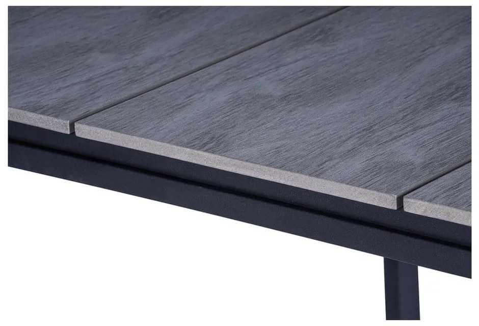 Set 2 scaune din ratan Carla și masă neagră Strong - Bonami Essentials