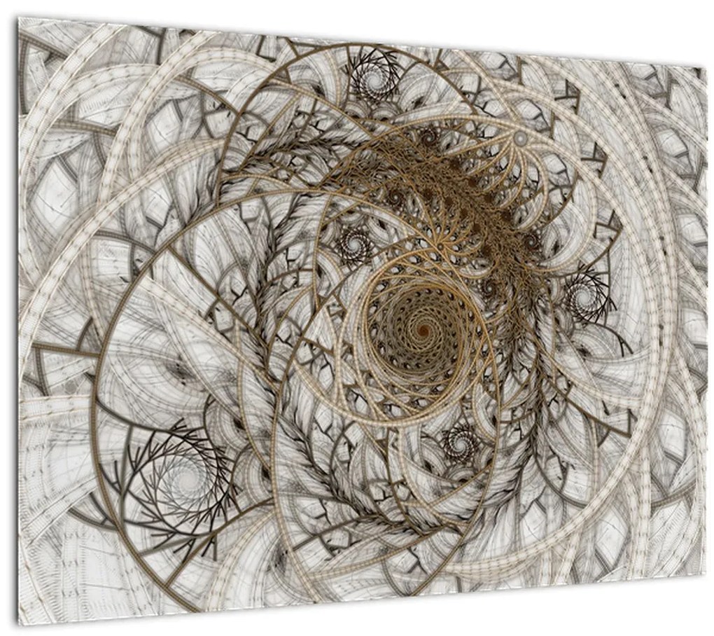 Tablou pe sticlă artei ornamentale (70x50 cm)