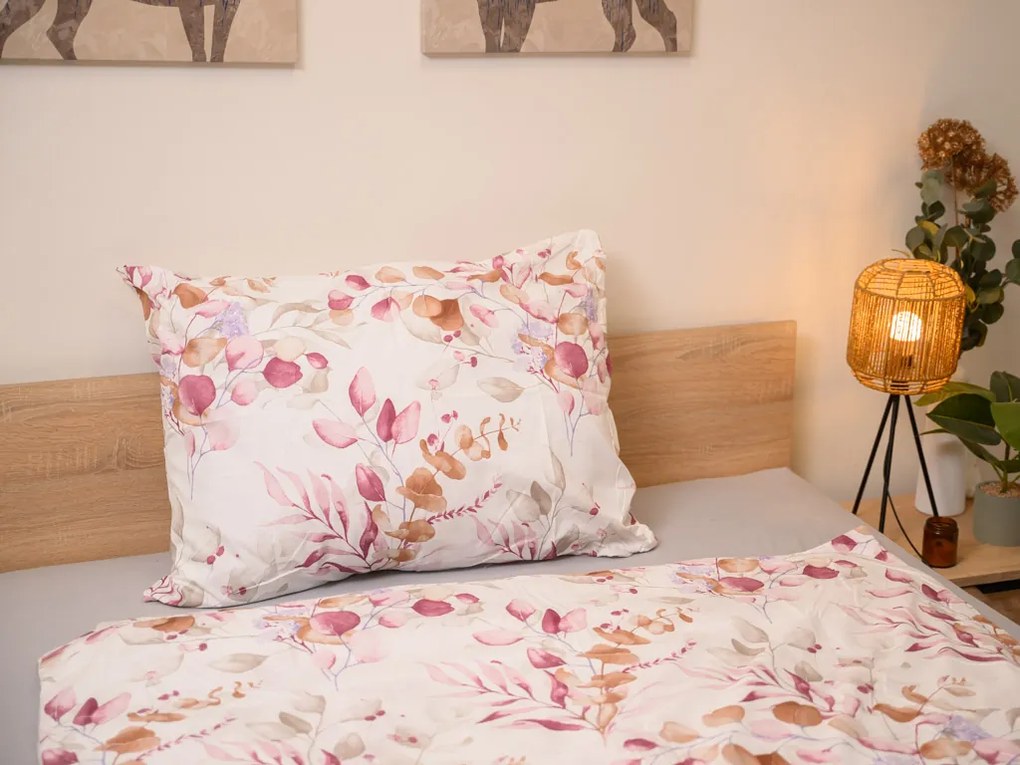 Lenjerie de pat din microfibra FLORANY albă Dimensiune lenjerie de pat: 70 x 90 cm | 140 x 200 cm