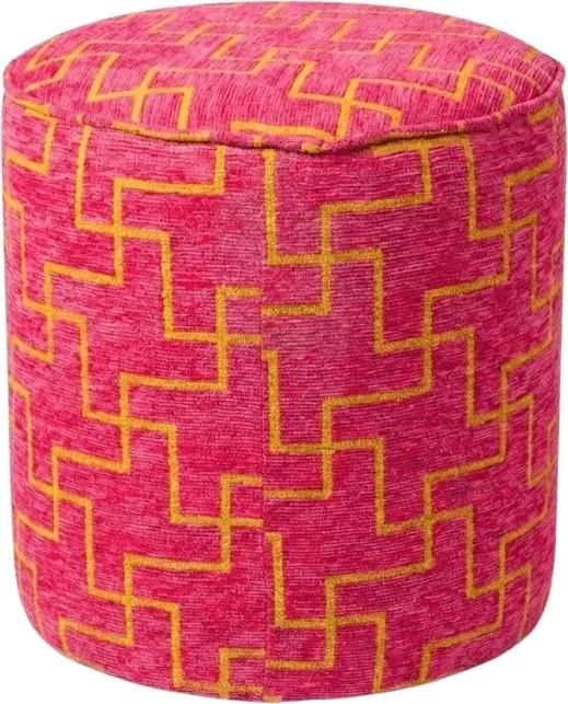 Taburet XENOS 39x35 cm, roz fucsia
