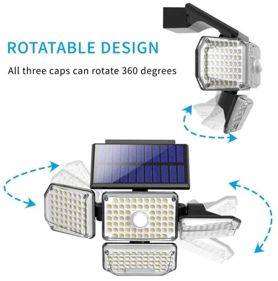 Aplică LED solară cu senzor LED/5W/5,5V IP65 Immax 08481L