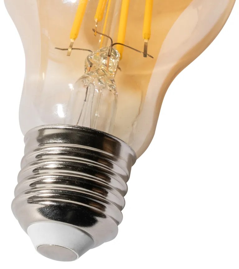 Set 5 becuri E27 dimbare LED lamp A60 goud 3W 250 lm 2200K