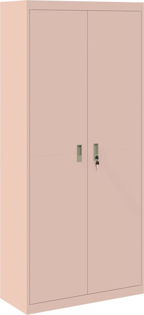 vidaXL Dulap de depozitare Roz 90 x 40 x 200 cm Oțel