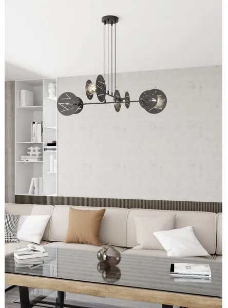 Lustră pe cablu XOTIC 4xE27/15W/230V negru