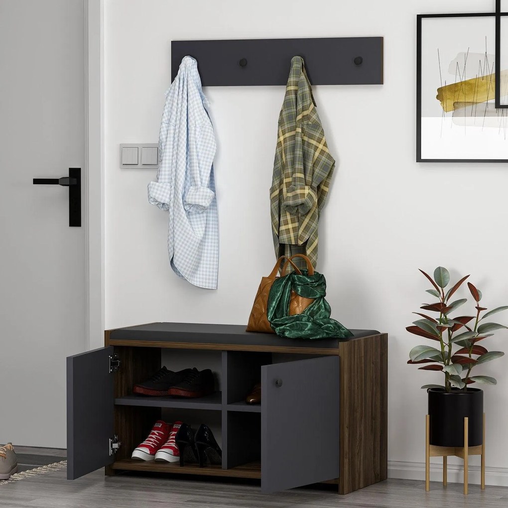 PANTOFAR Zen Shoe Cabinet, Alb, 35x45x80 cm