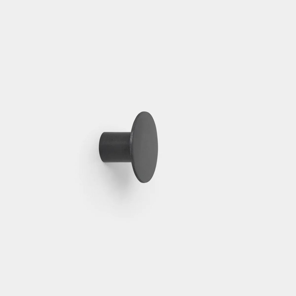Cuier Negru - Alama Negru DIAMETRU(4cm x 2.5 cm)