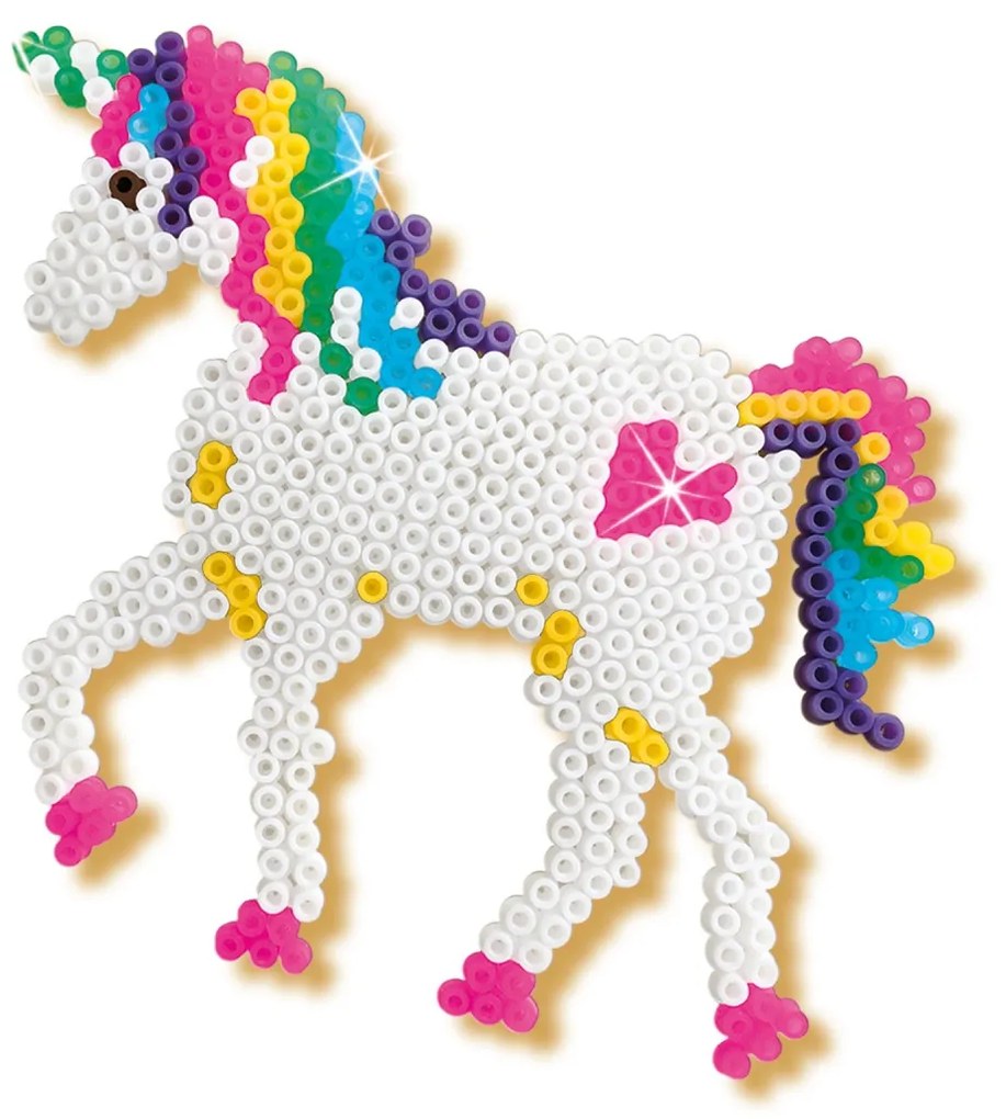 Set creativ copii Beedz - Margele de calcat cu unicorni si printese