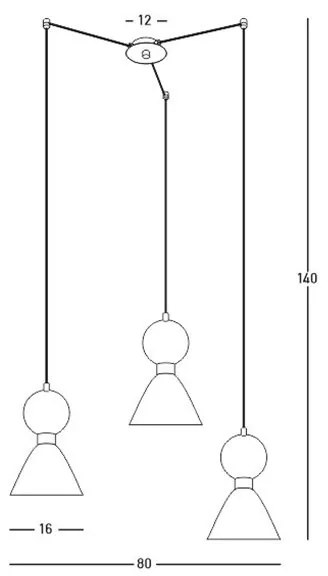 Lustra cu 3 Pendule design decorativ modern Ember II